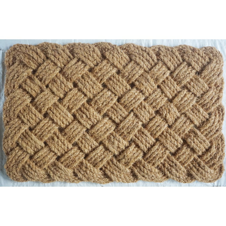 NACH Lover's Knot Coir Rope Entryway Doormat (18X30 In) FW276 By